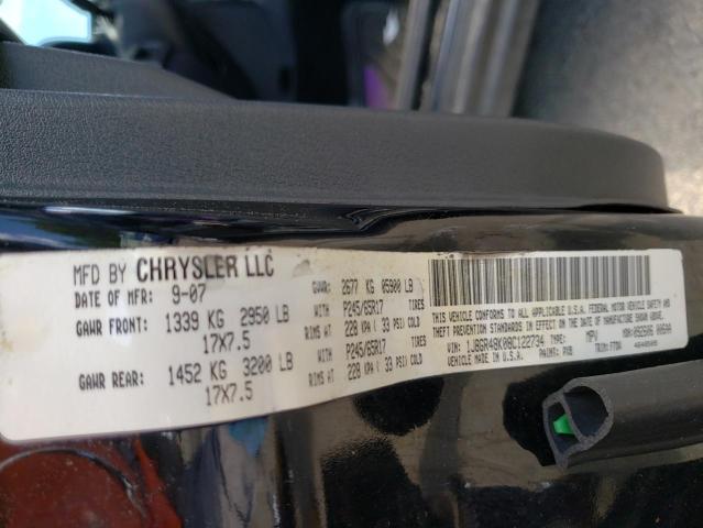 Photo 10 from auction – 2008 JEEP GRAND CHER with VIN 1J8GR48K08C122734