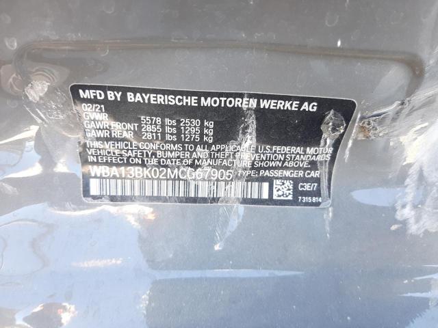 Photo 10 from auction – 2021 BMW M550XI with VIN WBA13BK02MCG67905