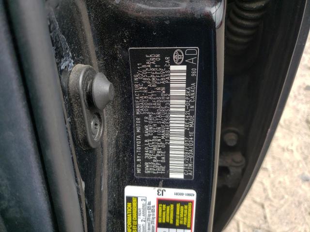 Photo 10 from auction – 2011 TOYOTA COROLLA BA with VIN 2T1BU4EE5BC573042