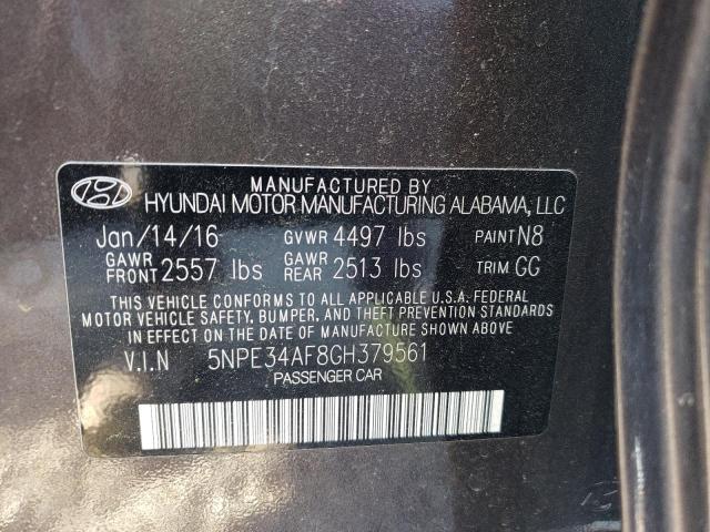 Photo 10 from auction – 2016 HYUNDAI SONATA SPO with VIN 5NPE34AF8GH379561