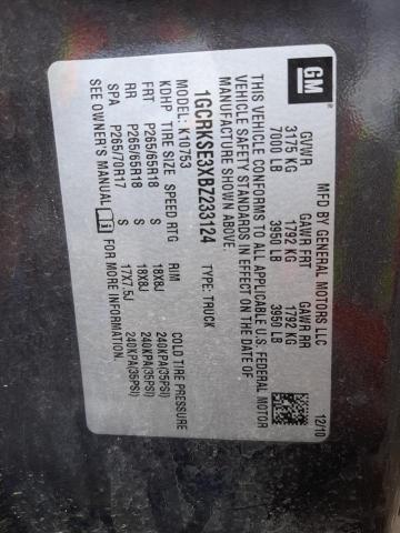 Photo 10 from auction – 2011 CHEVROLET SILVERADO with VIN 1GCRKSE3XBZ233124