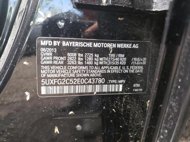 Photo 10 from auction – 2014 BMW X6 XDRIVE3 with VIN 5UXFG2C52E0C43780