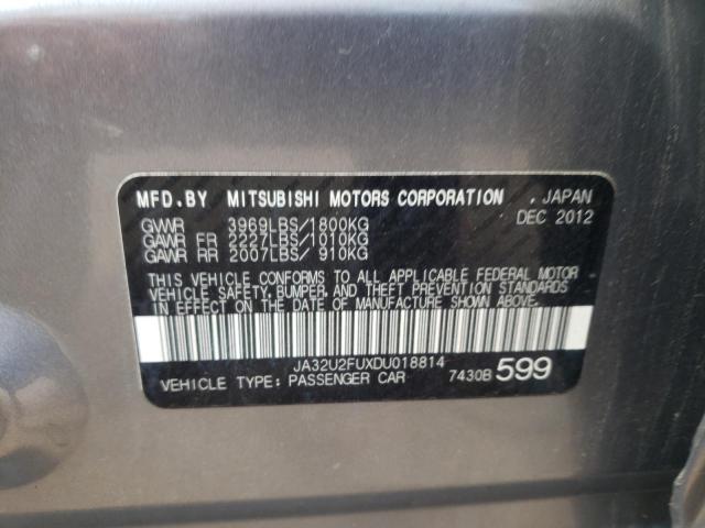 Photo 10 from auction – 2013 MITSUBISHI LANCER with VIN JA32U2FUXDU018814