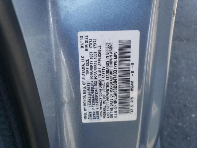 Photo 10 from auction – 2013 HONDA ODYSSEY EX with VIN 5FNRL5H68DB047403
