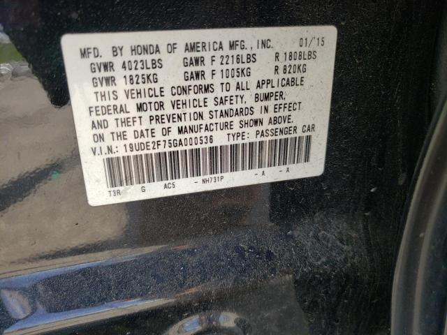 Photo 10 from auction – 2016 ACURA ILX PREMIU with VIN 19UDE2F75GA000536