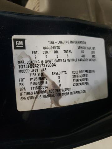 Photo 10 from auction – 2001 CHEVROLET CAVALIER with VIN 1G1JF524217378094