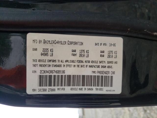 Photo 10 from auction – 2007 CHRYSLER 300 with VIN 2C3KA43R67H689186