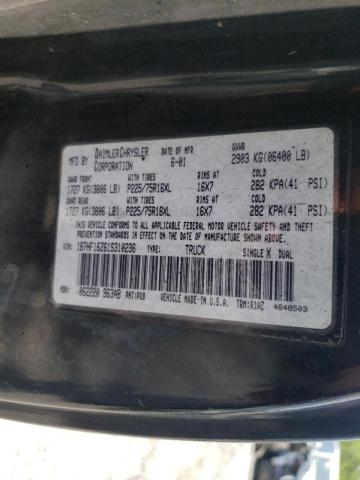 Photo 10 from auction – 2001 DODGE RAM 1500 with VIN 1B7HF16Z61S310236