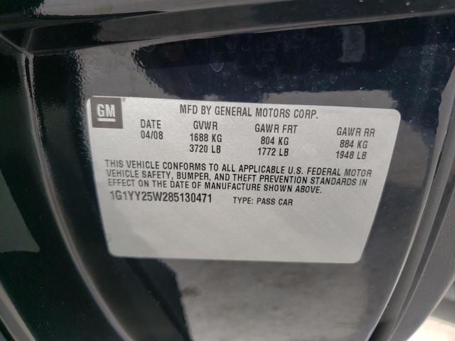 Photo 10 from auction – 2008 CHEVROLET CORVETTE with VIN 1G1YY25W285130471