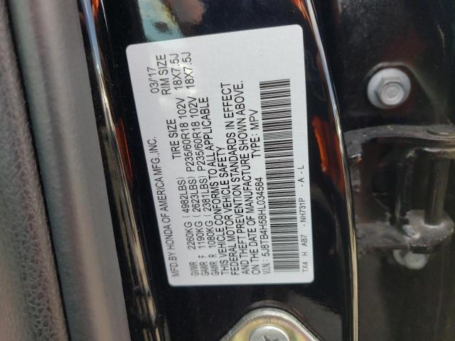 Photo 10 from auction – 2017 ACURA RDX TECHNO with VIN 5J8TB4H58HL034584