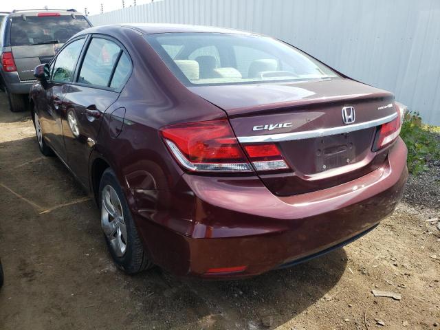 Photo 3 from auction – 2013 HONDA CIVIC LX with VIN 19XFB2F55DE031566