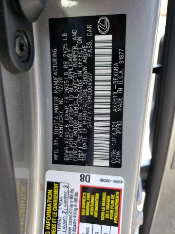 Photo 10 from auction – 2021 LEXUS ES 300H LU with VIN 58AEA1C18MU004507