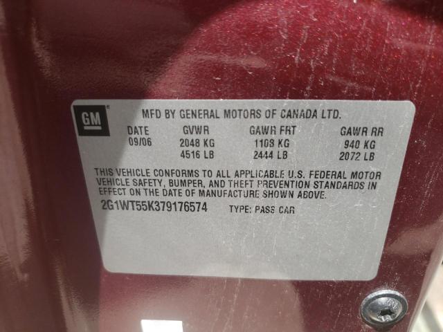 Photo 10 from auction – 2007 CHEVROLET IMPALA LT with VIN 2G1WT55K379176574