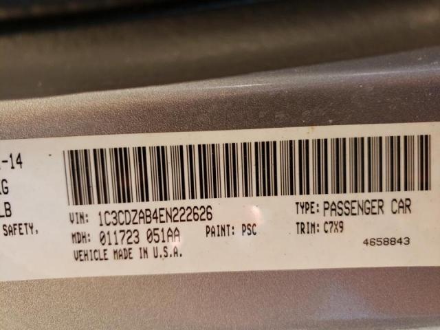 Photo 10 from auction – 2014 DODGE AVENGER SE with VIN 1C3CDZAB4EN222626