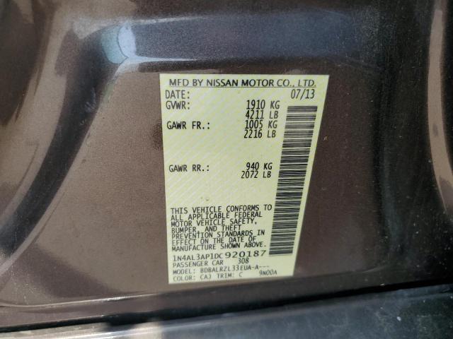 Photo 10 from auction – 2013 NISSAN ALTIMA 2.5 with VIN 1N4AL3AP1DC920187
