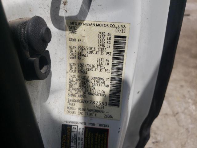 Photo 10 from auction – 2019 NISSAN FRONTIER S with VIN 1N6DD0CW2KN782553