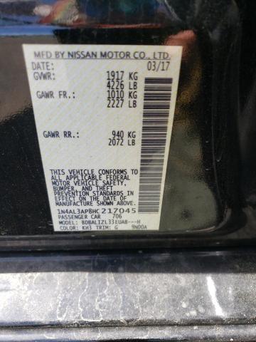 Photo 10 from auction – 2017 NISSAN ALTIMA 2.5 with VIN 1N4AL3AP8HC217045