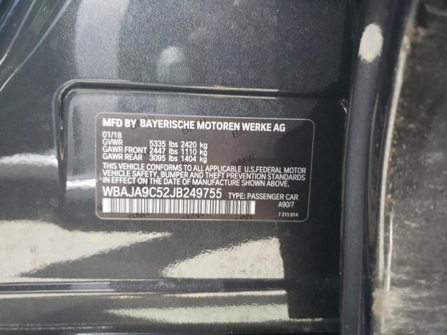 Photo 10 from auction – 2018 BMW 530E with VIN WBAJA9C52JB249755