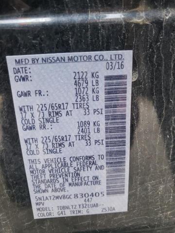 Photo 10 from auction – 2016 NISSAN ROGUE S with VIN 5N1AT2MV8GC830405