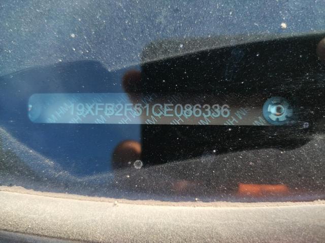 Photo 10 from auction – 2012 HONDA CIVIC LX with VIN 19XFB2F51CE086336