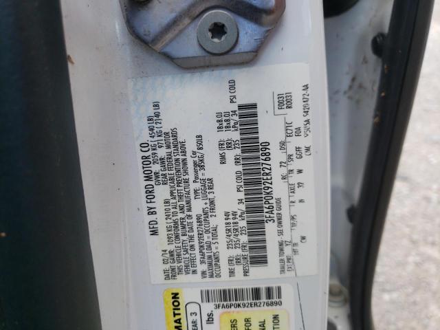 Photo 10 from auction – 2014 FORD FUSION TIT with VIN 3FA6P0K92ER276890
