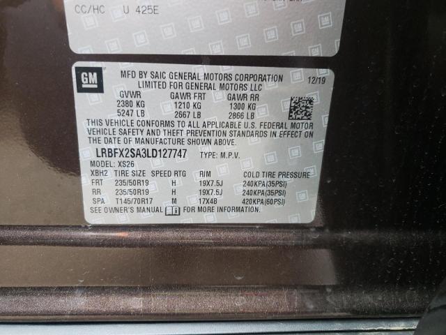 Photo 10 from auction – 2020 BUICK ENVISION E with VIN LRBFX2SA3LD127747