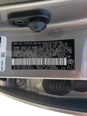 Photo 10 from auction – 2016 TOYOTA COROLLA L with VIN 2T1BURHE2GC695941