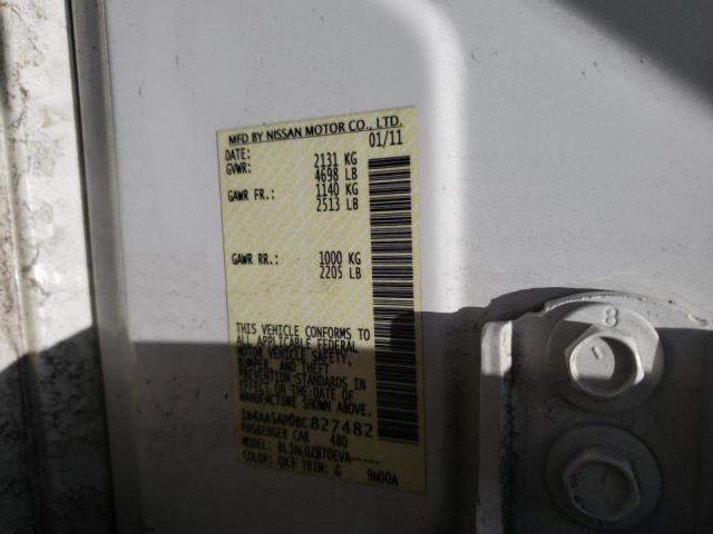 Photo 10 from auction – 2011 NISSAN MAXIMA S with VIN 1N4AA5AP0BC827482