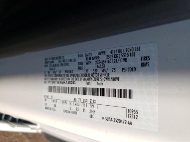 Photo 10 from auction – 2021 FORD TRANSIT T- with VIN 1FTBR1Y8XMKA45293