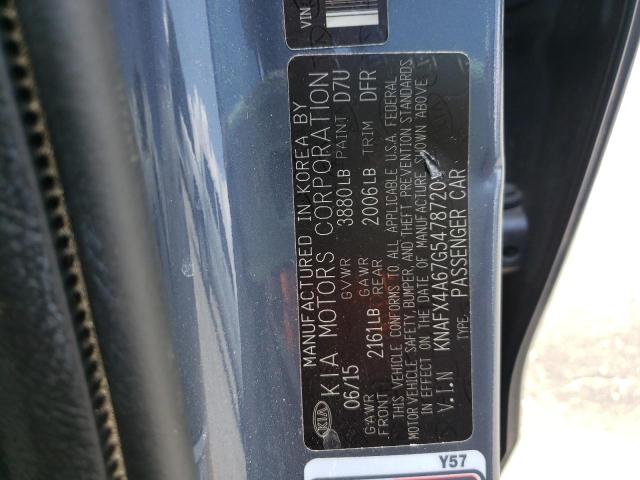 Photo 10 from auction – 2016 KIA FORTE LX with VIN KNAFX4A67G5478720