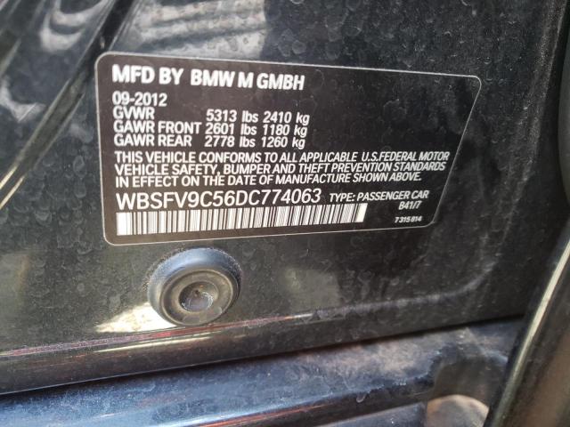 Photo 10 from auction – 2013 BMW M5 with VIN WBSFV9C56DC774063