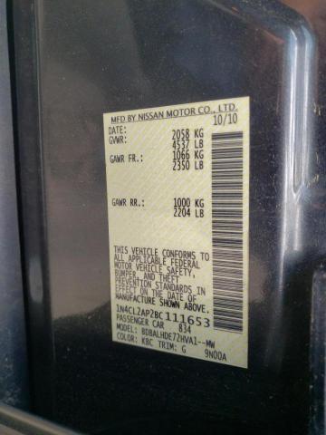 Photo 10 from auction – 2011 NISSAN ALTIMA HYB with VIN 1N4CL2AP2BC111653
