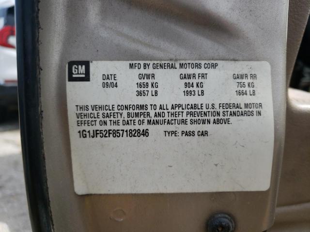 Photo 10 from auction – 2005 CHEVROLET CAVALIER L with VIN 1G1JF52F857182846