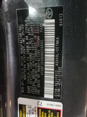 صورة رقم 10 من المزاد - 2010 TOYOTA CAMRY BASE مع VIN 4T4BF3EK6AR026892