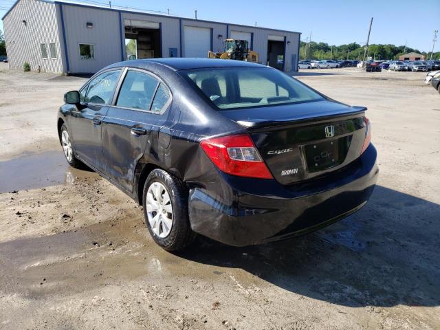 Photo 3 from auction – 2012 HONDA CIVIC LX with VIN 2HGFB2F58CH581896