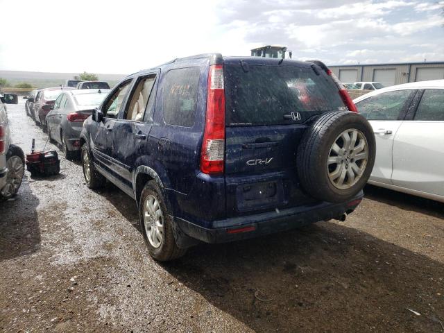 Photo 3 from auction – 2006 HONDA CR-V SE with VIN JHLRD78956C802528