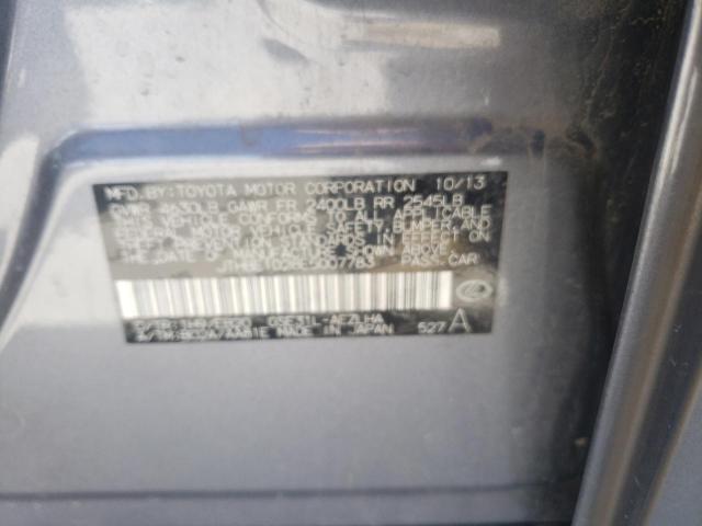 Photo 10 from auction – 2014 LEXUS IS 350 with VIN JTHBE1D28E5007783