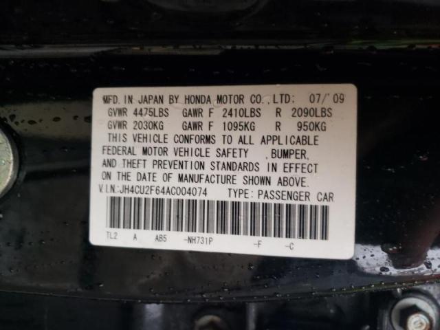 Photo 10 from auction – 2010 ACURA TSX with VIN JH4CU2F64AC004074