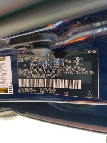 Photo 10 from auction – 2006 LEXUS GX 470 with VIN JTJBT20X660100425