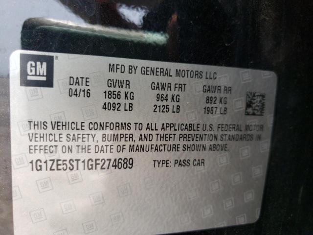 Photo 10 from auction – 2016 CHEVROLET MALIBU LT with VIN 1G1ZE5ST1GF274689