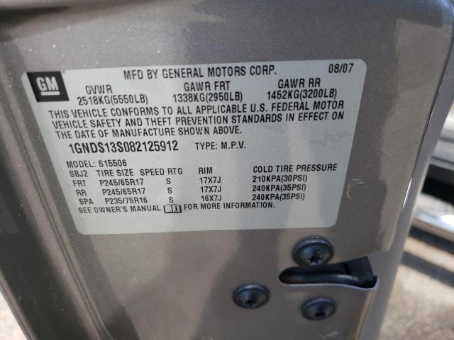 Photo 10 from auction – 2008 CHEVROLET TRAILBLAZE with VIN 1GNDS13S082125912