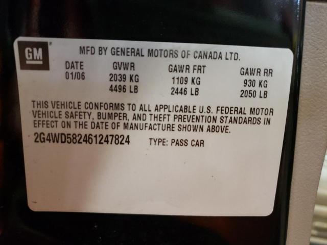 Photo 10 from auction – 2006 BUICK LACROSSE C with VIN 2G4WD582461247824