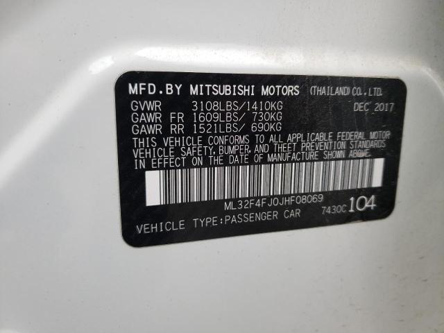 Photo 10 from auction – 2018 MITSUBISHI MIRAGE G4 with VIN ML32F4FJ0JHF08069