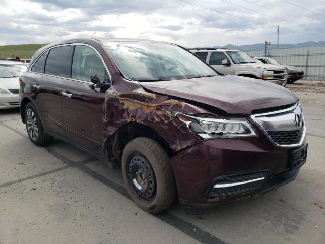 ACURA MDX TECHNO 2016 with VIN 5FRYD4H43GB018461 - Photo from auction