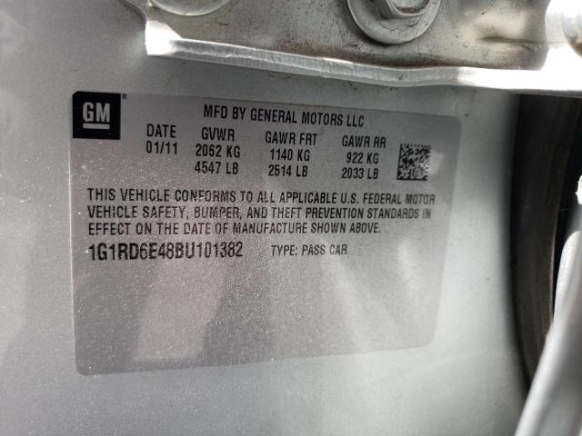 Photo 10 from auction – 2011 CHEVROLET VOLT with VIN 1G1RD6E48BU101382