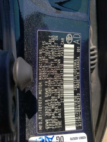 Photo 10 from auction – 2015 TOYOTA COROLLA L with VIN 2T1BURHEXFC347416