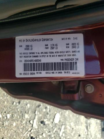 Photo 10 from auction – 2001 DODGE INTREPID S with VIN 2B3HD46R51H685549