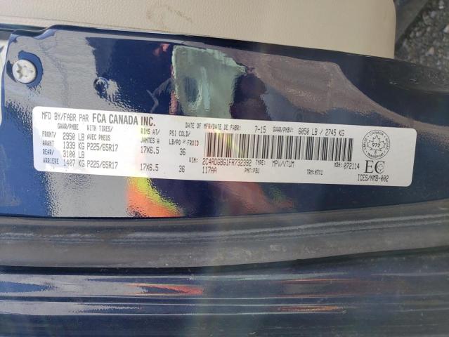 Photo 10 from auction – 2015 DODGE GRAND CARA with VIN 2C4RDGBG1FR732392