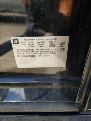 Photo 10 from auction – 2015 CHEVROLET IMPALA LT with VIN 2G1115SL2F9186685