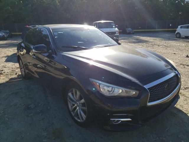INFINITI Q50 BASE 2015 with VIN JN1BV7AR9FM397731 - Photo from auction